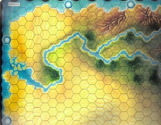 Warangel Accessory - Hexed Map of 1st Generation - Insects {Insetti} (Sudan) by Angelo Porazzi Games